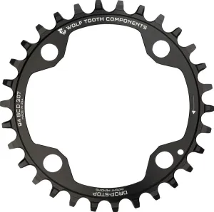 94 BCD Sprocket - 4 Bolt Wolf Tooth Components, Black